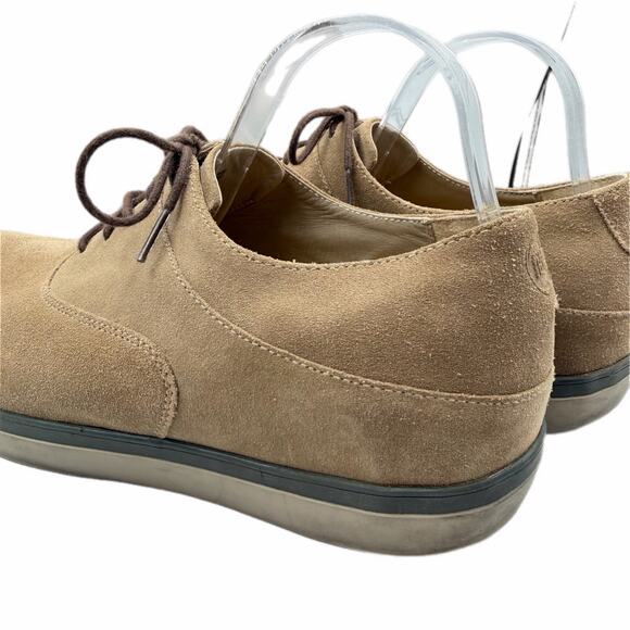 FitFlop Lewis Men’s 9 Beige Tan Suede Leather Lace Up Comfort Casual Oxford Shoe main image 7